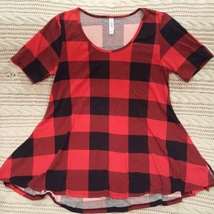 Lularoe Perfect T Plaid
